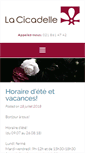 Mobile Screenshot of lacicadelle.ch